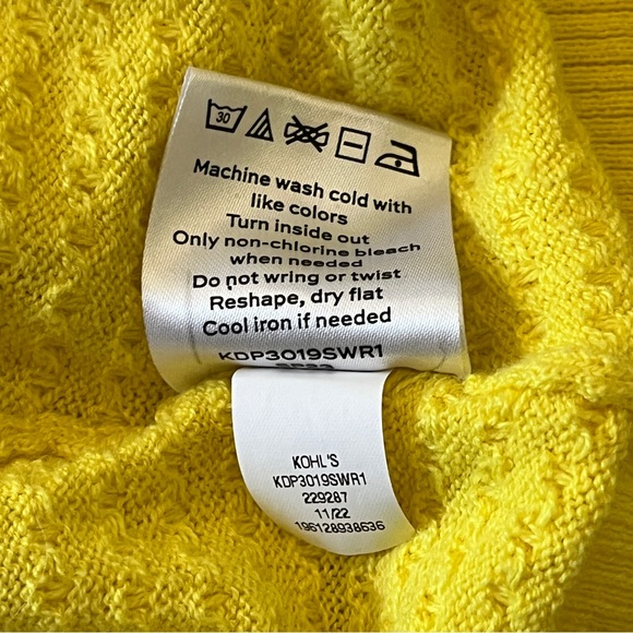 Draper James RSVP Sunny Yellow Cardigan - Size 2X - Picture 15 of 15